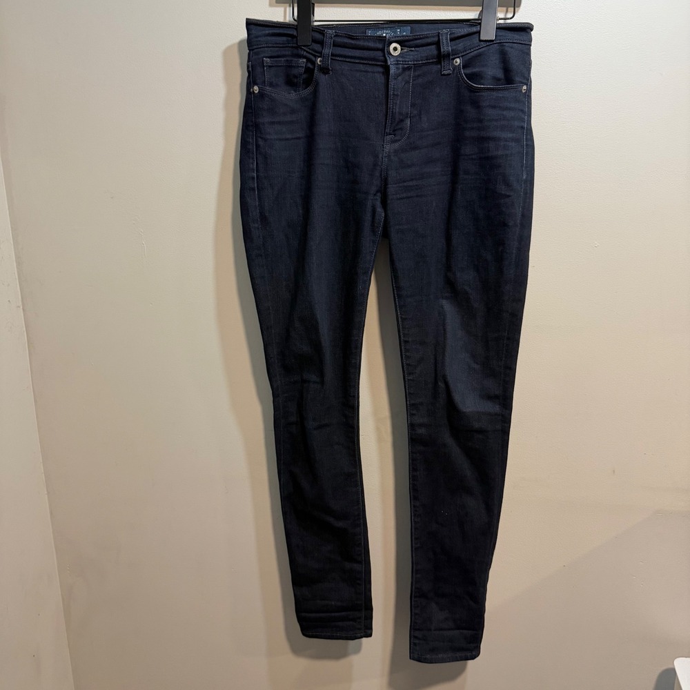 Lucky Brand Brooke Skinny Jeans Dark Indigo Blue Denim Womens Size 6/28R